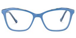 Cesar Rectangle Blue Glasses0