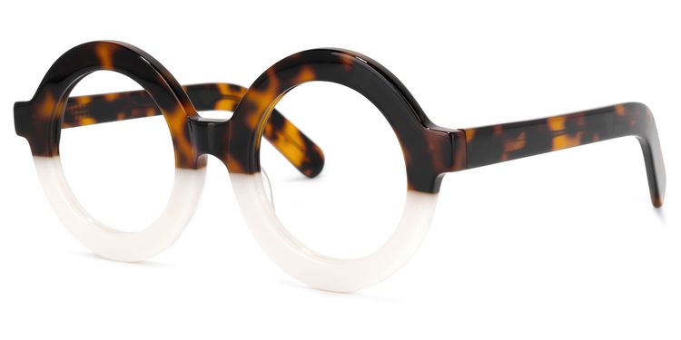 Calhoun Round Two-Tone Glasses