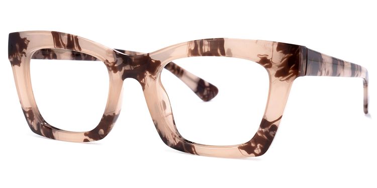 Vargas Square Pink-Floral Glasses