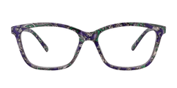 Deidre Rectangle Purple Reading Glasses0