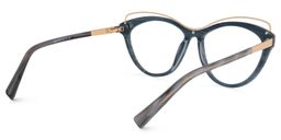 Chava Cat Eye Dark Blue Glasses5