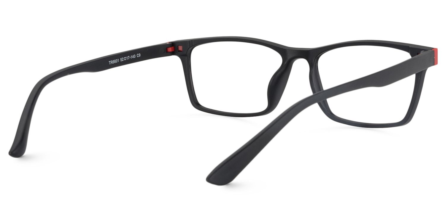 Rectangle Black Glasses | Zeelool Glasses5