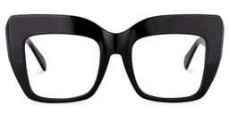 Charmaine Cat Eye Black Glasses0