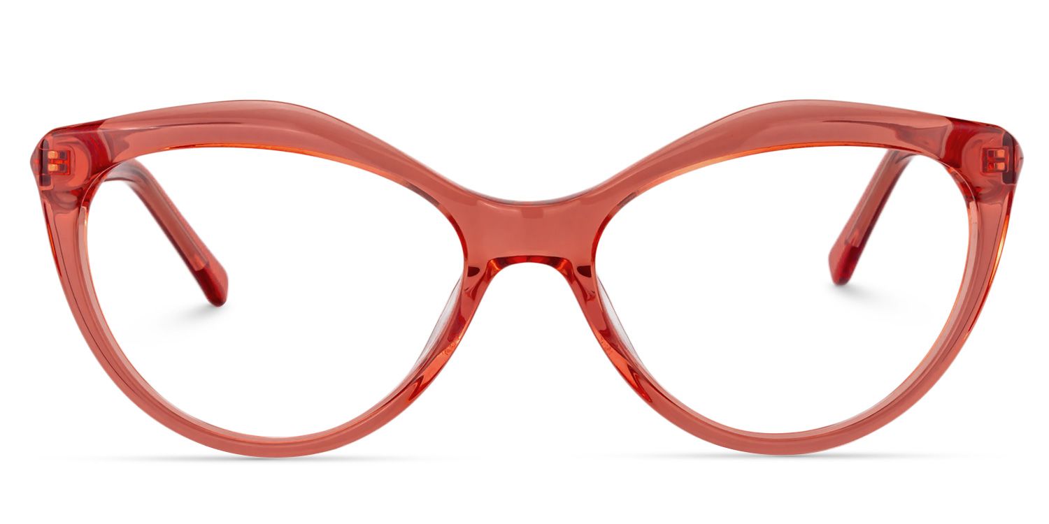Cat Eye Red Glasses | Zeelool Glasses0