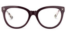 Cherie Cat Eye Dark Red Glasses0