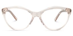 Cheri Cat Eye Beige Glasses0