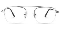 Chase Rectangle Silver Glasses0