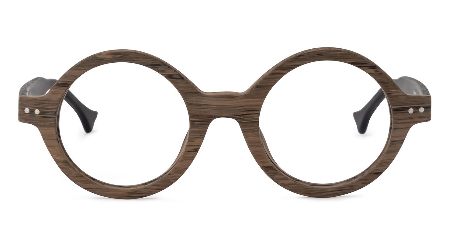 Round Wood Glasses | Zeelool Glasses0