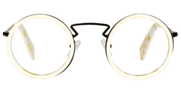 Bonnie Round Creamy Glasses0