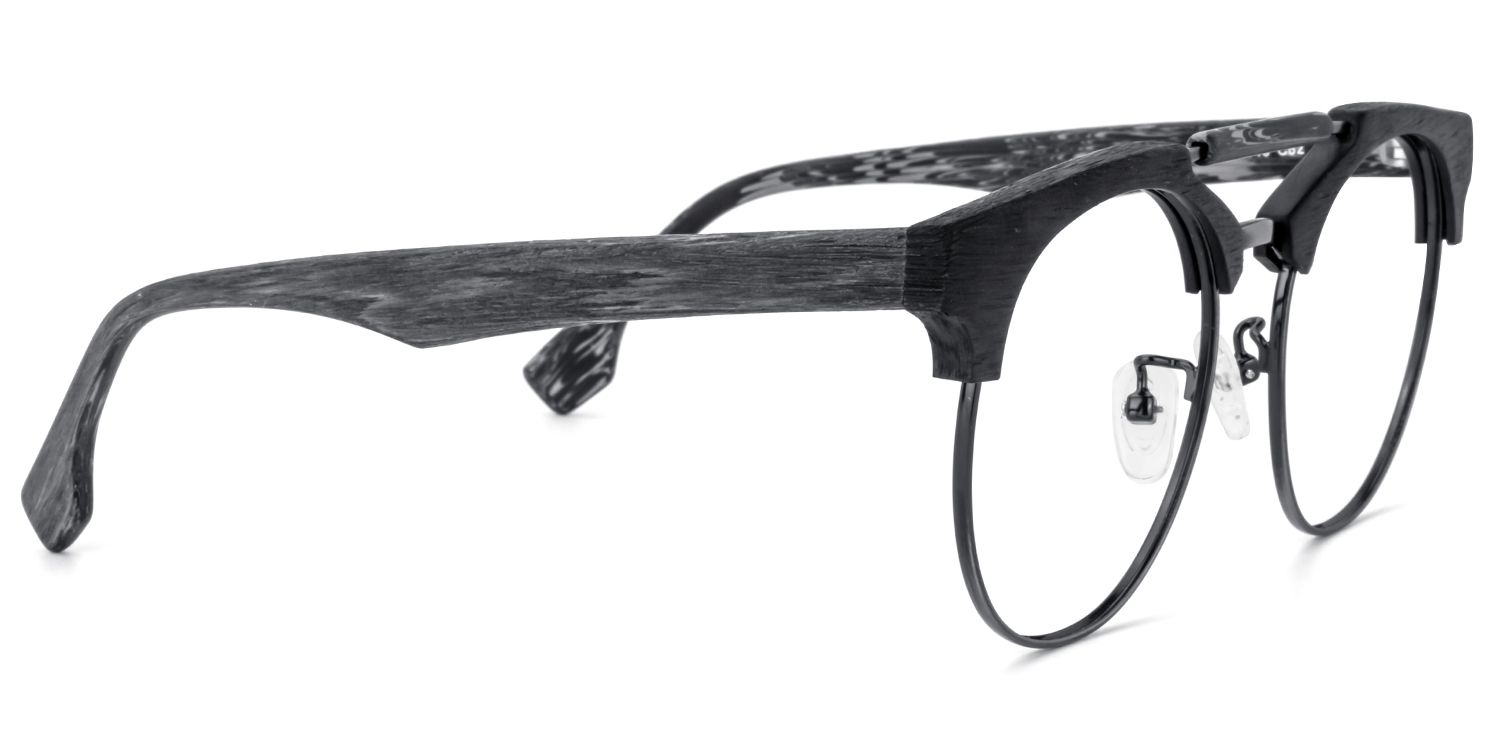 Aviator Black Glasses | Zeelool Glasses4