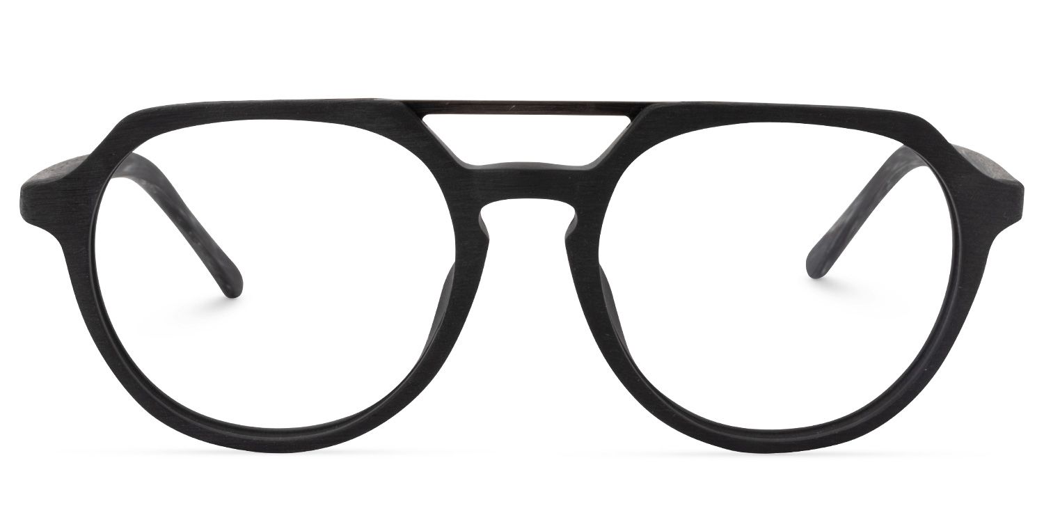 Aviator Black Glasses | Zeelool Glasses0