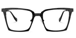 Clare Square Black Glasses0