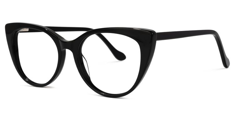 Cadieux Cateye Black Glasses