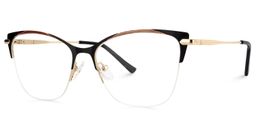 Clive Cat Eye Black Glasses1