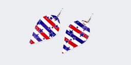 Stylish Water Drop Leather Earrings0