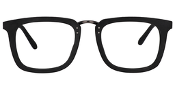 Earle Rectangle Black Glasses0
