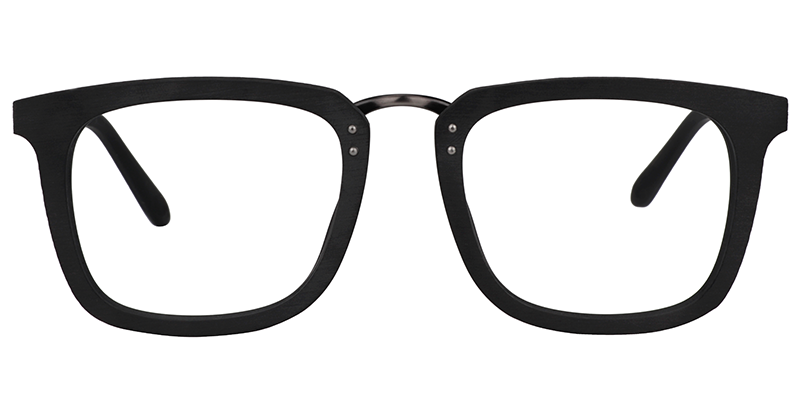 Rectangle Black Glasses | Zeelool Prescription Glasses0