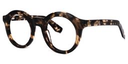 Barger Round Tortoise Glasses1