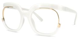Darice Round White Glasses1