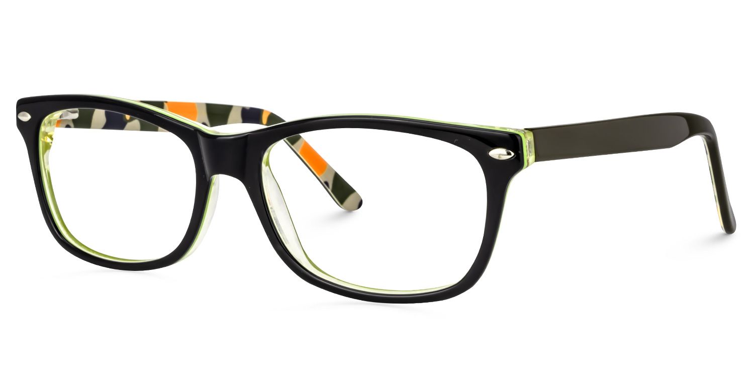 Rectangle Black Glasses | Zeelool Glasses1