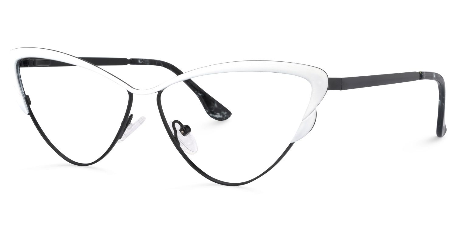 Cat Eye White Glasses | Zeelool Glasses1