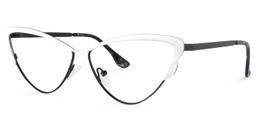 Darleen Cat Eye White Glasses1