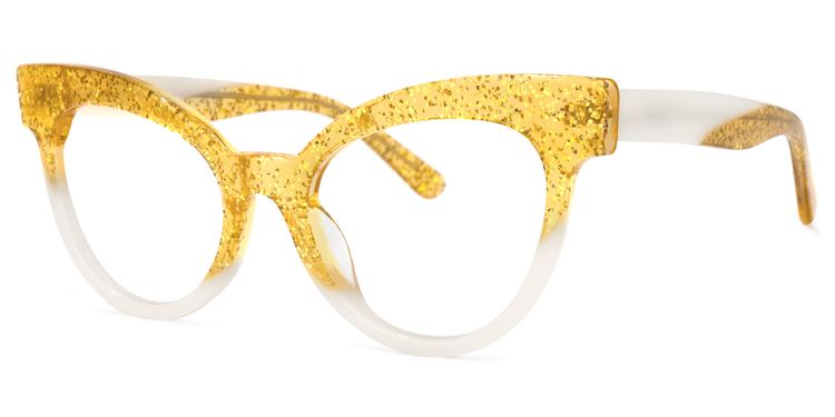 Haydee Cateye Yellow Glasses