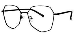 Crumpton Geometric Black Glasses1