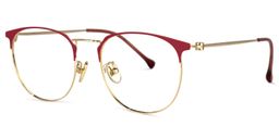 Adream Round Red Glasses1