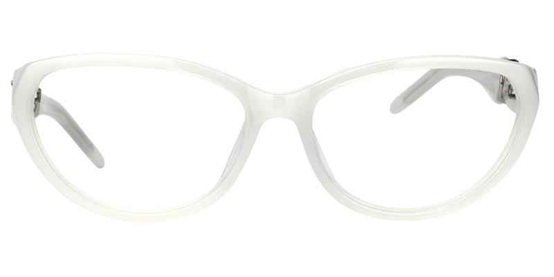 Cat Eye White Glasses0