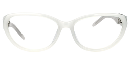 Camille Cat Eye White Glasses0