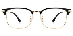 Turkessa Browline Gold Glasses0