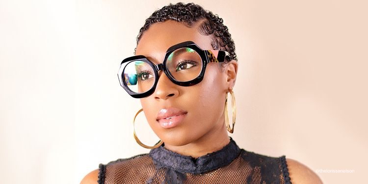 Geoffrey Geometric Black Glasses