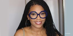 Geoffrey Geometric Dark-Blue Glasses1