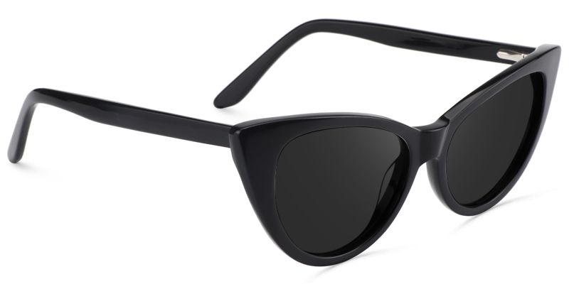 Marilyn Black Frame Sunglasses with Cat Eye Style | ZEELOOL CA2