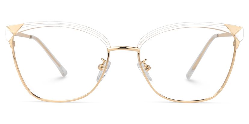 Exey Cateye White Glasses