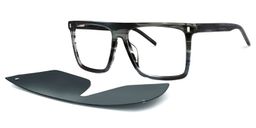 Kenya Square Gray Glasses2