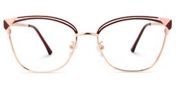 Exey Cateye Red Glasses0