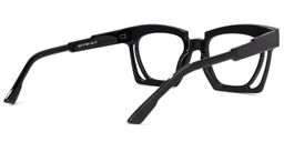 Morales Square Black Glasses3