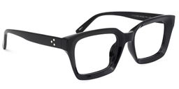 Cloris Rectangle Black Glasses2