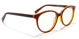 Emanuel Round Brown Glasses2