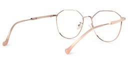 Magaly Geometric Rose-Gold Glasses3