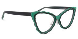 Farley Cateye Green Glasses2