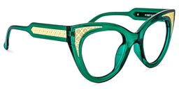 Farrar Cateye Dark-Green Glasses2