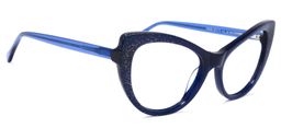 Fairie Cateye Blue Glasses1