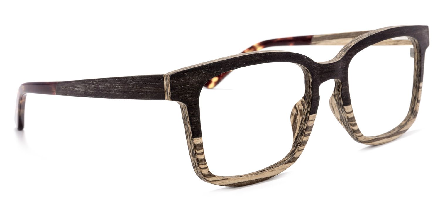 Square Wood Glasses | Zeelool Glasses2