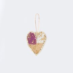 Stylish Heart Shape Gold Earrings2