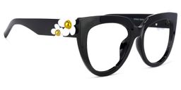 Miguel Cateye Black Glasses2