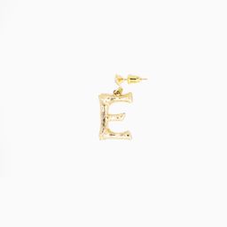 Stylish Letter E Gold Earrings2