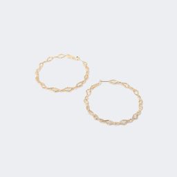 Stylish Round Gold Earrings0